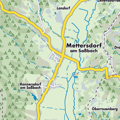 Übersichtsplan Mettersdorf am Saßbach