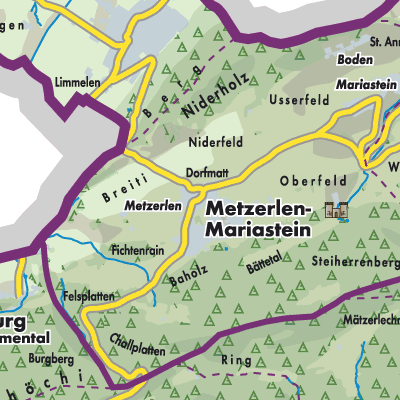 Übersichtsplan Metzerlen-Mariastein
