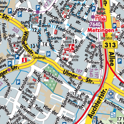 Stadtplan Metzingen
