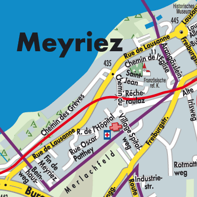 Stadtplan Meyriez