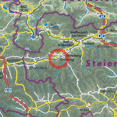 Landkarte Michaelerberg-Pruggern