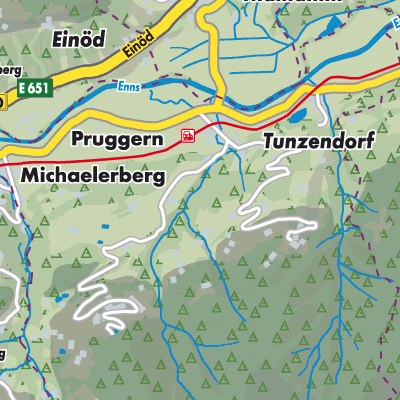 Übersichtsplan Michaelerberg-Pruggern