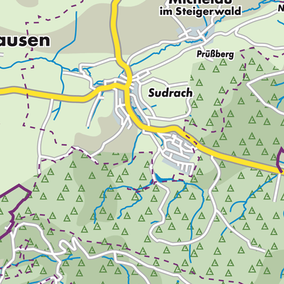 Übersichtsplan Michelau i.Steigerwald