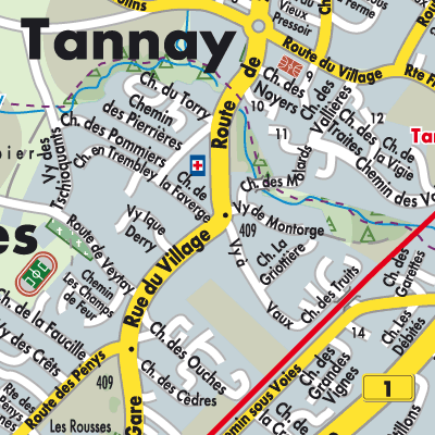 Stadtplan Mies