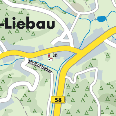 Stadtplan Minihof-Liebau