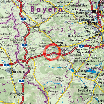 Landkarte Mittelbach