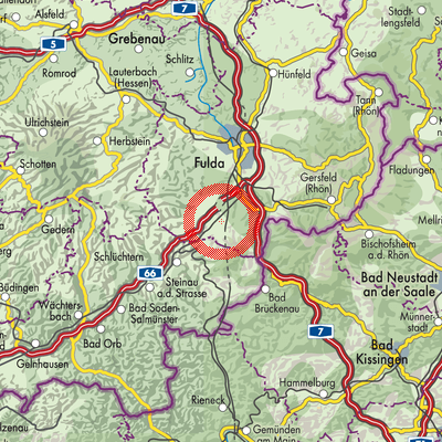 Landkarte Mittelkalbach