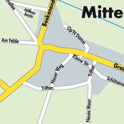 Stadtplan Mittelstenahe