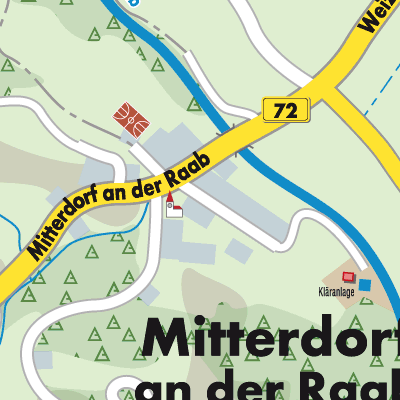 Stadtplan Mitterdorf an der Raab
