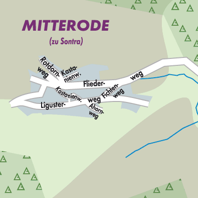 Stadtplan Mitterode