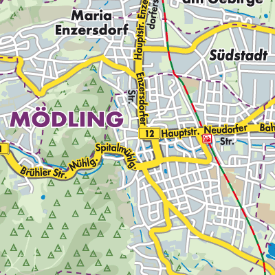 Übersichtsplan Mödling