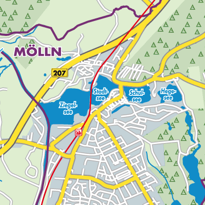 Übersichtsplan Mölln