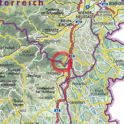 Landkarte Mönichkirchen