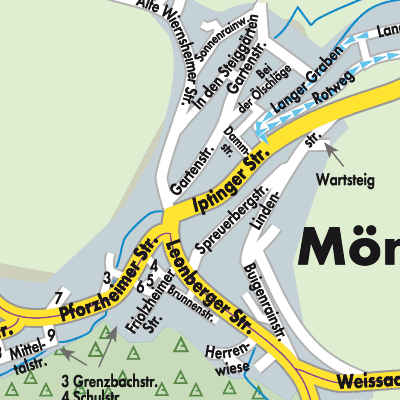 Stadtplan Mönsheim
