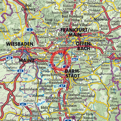 Landkarte Mörfelden