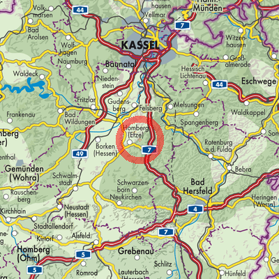 Landkarte Mörshausen