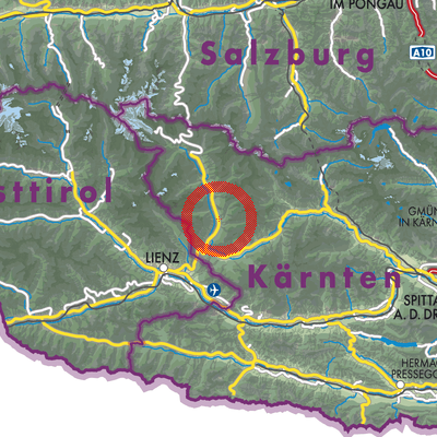Landkarte Mörtschach