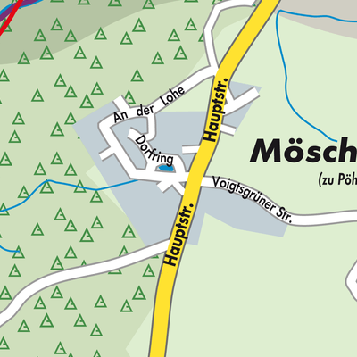 Stadtplan Möschwitz
