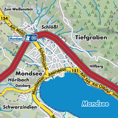 Übersichtsplan Mondsee