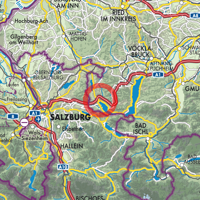 Mondsee - Stadtpläne und Landkarten