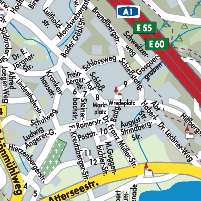 Stadtplan Mondsee