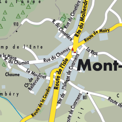 Stadtplan Mont-la-Ville