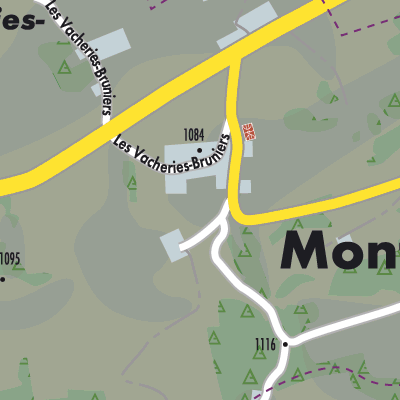 Stadtplan Mont-Tramelan