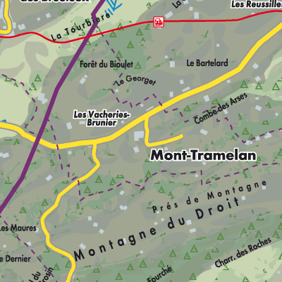 Übersichtsplan Mont-Tramelan