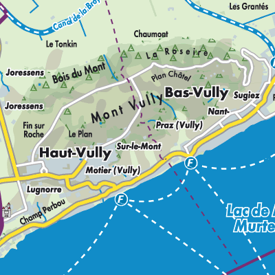 Übersichtsplan Mont-Vully