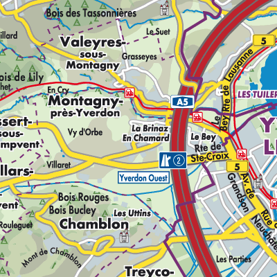 Übersichtsplan Montagny-près-Yverdon