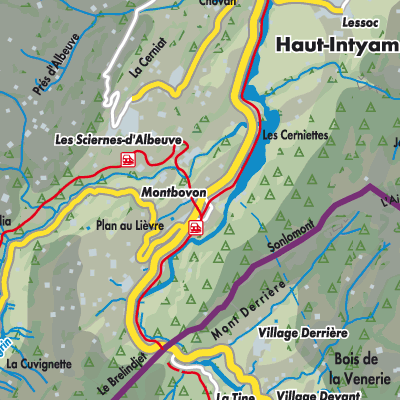 Übersichtsplan Montbovon