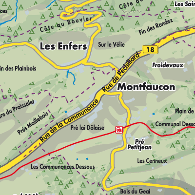 Übersichtsplan Montfaucon