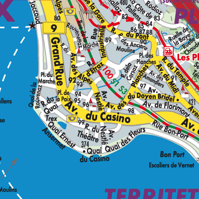 Stadtplan Montreux