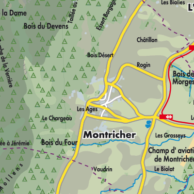 Übersichtsplan Montricher