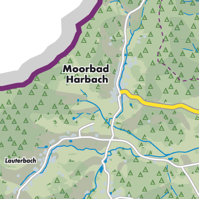 Übersichtsplan Moorbad Harbach
