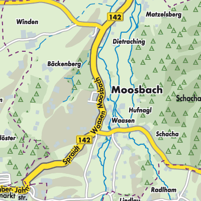 Übersichtsplan Moosbach