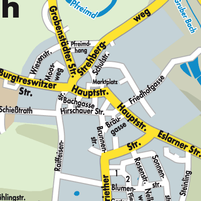 Stadtplan Moosbach