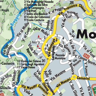 Stadtplan Morbio Inferiore
