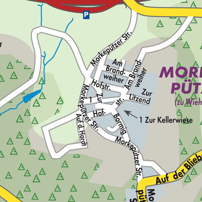 Stadtplan Morkepütz