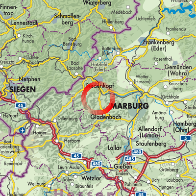 Landkarte Mornshausen