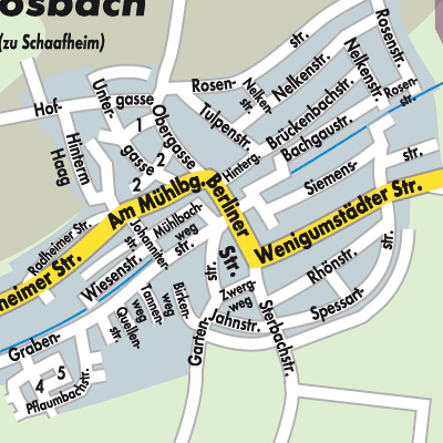 Stadtplan Mosbach