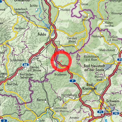 Landkarte Mottener Forst-Süd