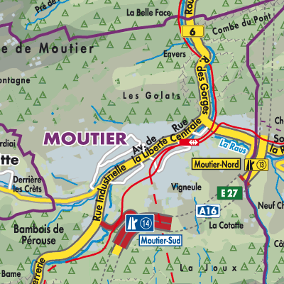 Übersichtsplan Moutier