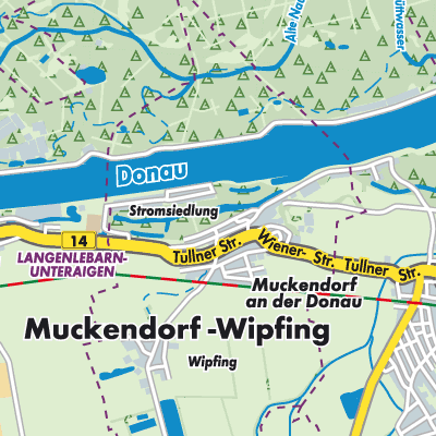 Übersichtsplan Muckendorf-Wipfing