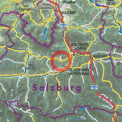 Landkarte Mühlbach am Hochkönig