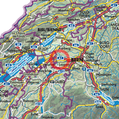 Landkarte Mühleberg