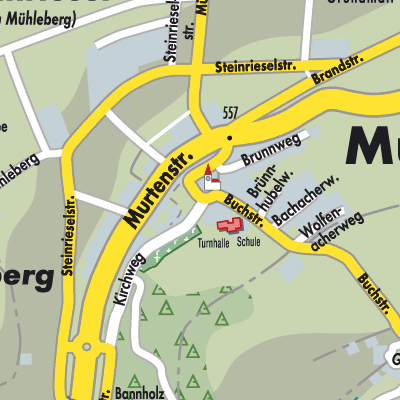 Stadtplan Mühleberg