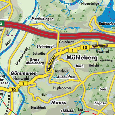 Übersichtsplan Mühleberg