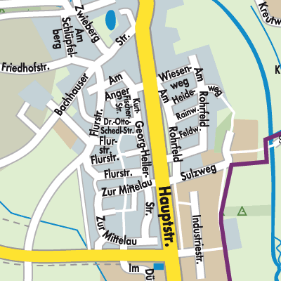 Stadtplan Mühlhausen