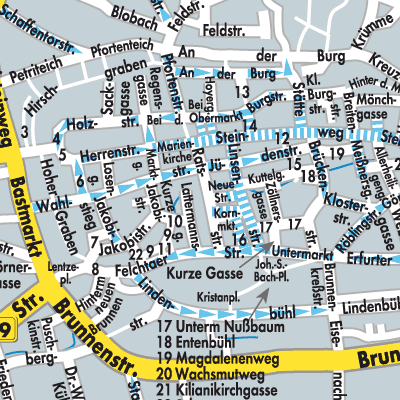 Stadtplan Mühlhausen/Thüringen